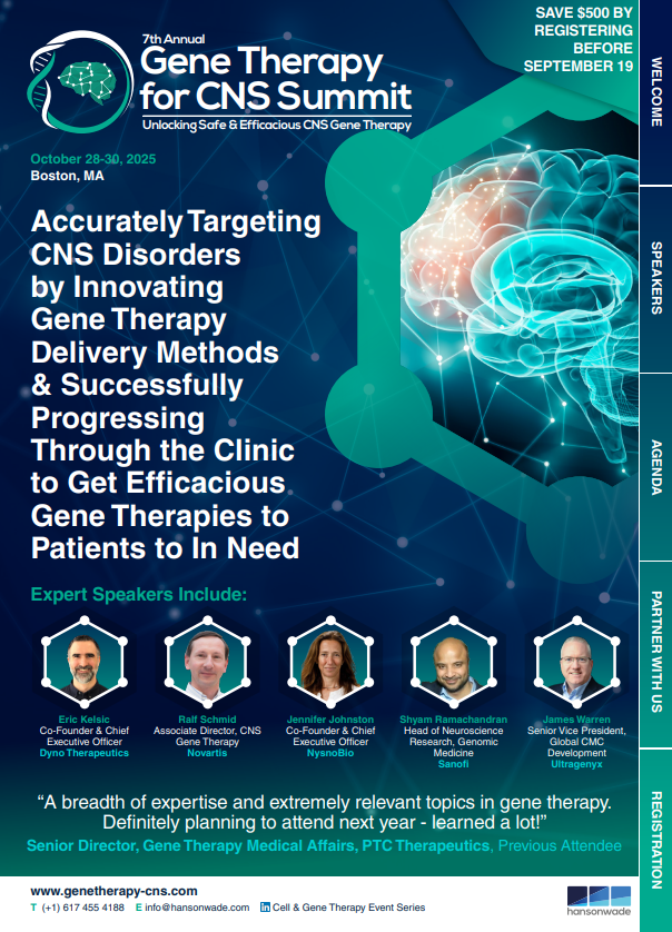7th Gene Therapy for CNS Summit 2025 Brochure Thumbnail